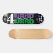 4 WARD KC/CBAR 7 3/4" スケートボードデッキ (横)
