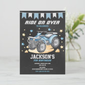 4 Wheeler Birthday Invitation / Quad Bike / ATV 招待状 (スタンド正面)