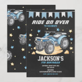 4 Wheeler Birthday Invitation / Quad Bike / ATV 招待状 (正面/裏面)