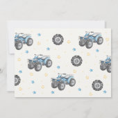 4 Wheeler Birthday Photo Invitation / Quad Bike 招待状 (裏面)