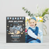 4 Wheeler Birthday Photo Invitation / Quad Bike 招待状 (スタンド正面)