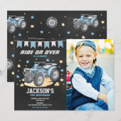 4 Wheeler Birthday Photo Invitation / Quad Bike 招待状 (正面/裏面)