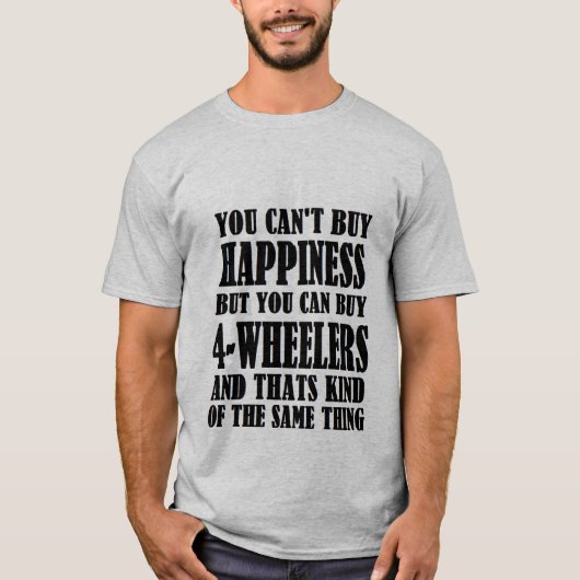 4-WHEELERS=HAPPINESS Tシャツ (正面)