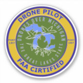 4"x4"ビニールステッカー シール (正面)