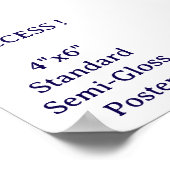 4"x6"スタンダード半光沢ポスター ポスター (角)