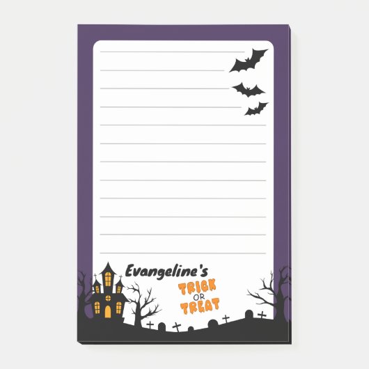 4"x6"ハウス幽霊のよく出る&ツ不気味リー ポストイット (正面)