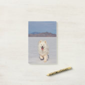 4"x6"ポストイットノート – ソルトフラット ポストイット (デスク上)