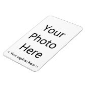 4"x6"ポートレートフォトマグネット(黒文字) マグネット (左側)