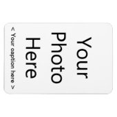 4"x6"ポートレートフォトマグネット(黒文字) マグネット (横)