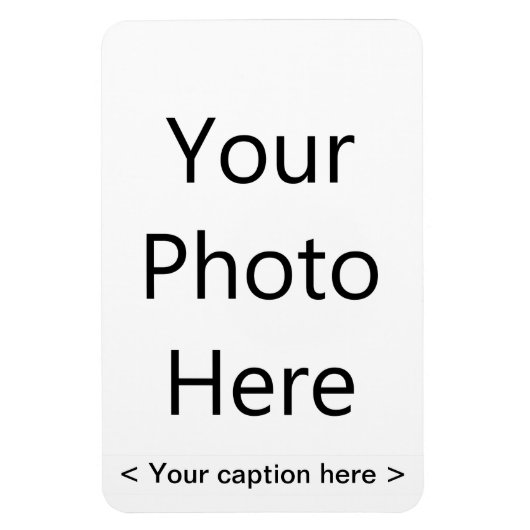 4"x6"ポートレートフォトマグネット(黒文字) マグネット (縦)