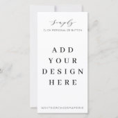 4"x8"メニュープログラム印刷 サンキューカード (正面)