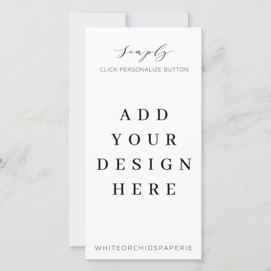 4"x8"メニュープログラム印刷 サンキューカード (正面)