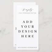 4"x8"メニュープログラム印刷 サンキューカード (正面/裏面)