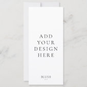 4"x9"のメニューカード印刷 (裏面)