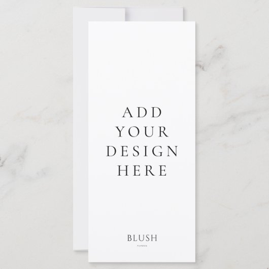 4"x9"のメニューカード印刷 (裏面)