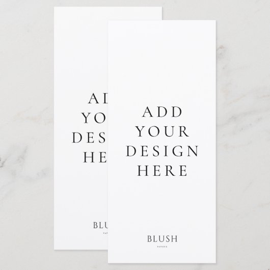 4"x9"のメニューカード印刷 (正面/裏面)