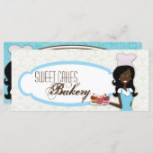 4"x9"ギフト券アフリカ系アメリカ人ベイカーカップ (正面/裏面)