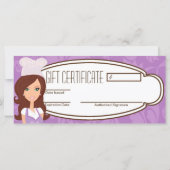 4"x9"ギフト券ブルネット・ベイカーカップケーキ (裏面)