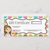 4"x9"ギフト券ベーカリーブルネットBaker Cup (裏面)