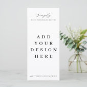 4"x9"メニュープログラムカード印刷 メニュー (スタンド正面)