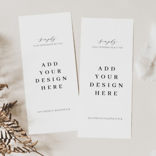 4"x9"メニュープログラムカード印刷 メニュー