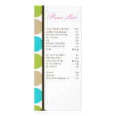 4"x9"価格表ベーカリーブルネットベイカーカップケーキ ラックカード (裏面)