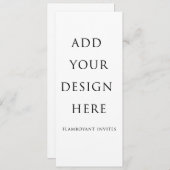 4"x9.25" / 10.2x23.5cm メニューカード / 招待状 (正面/裏面)
