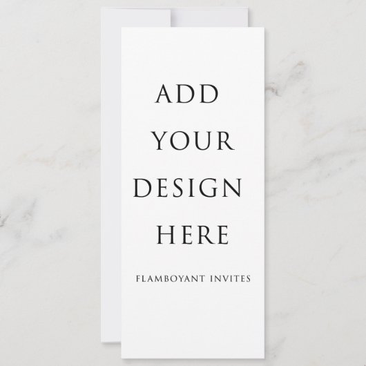 4"x9.25" / 10.2x23.5cm メニューカード / 招待状 (正面)
