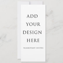 4"x9.25" / 10.2x23.5cm メニューカード / 招待状