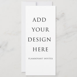 4"x9.25" / 10.2x23.5cm メニューカード / 招待状