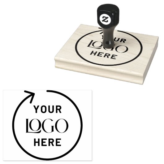 4" x 5"エクストララージ | ビジネスカスタムロゴ ラバースタンプ (押印)