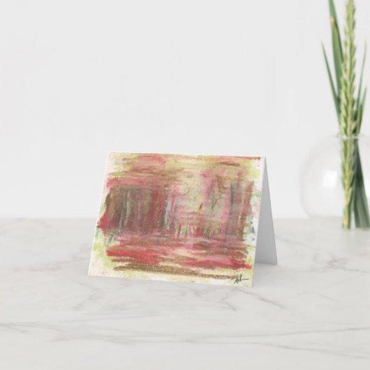 4" x 5.6インチ折り畳みノートカード – "ボスク" 案内状 (正面)