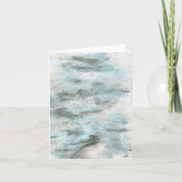 4" x 5.6インチ折り畳みノートカード – "浸食" 招待状