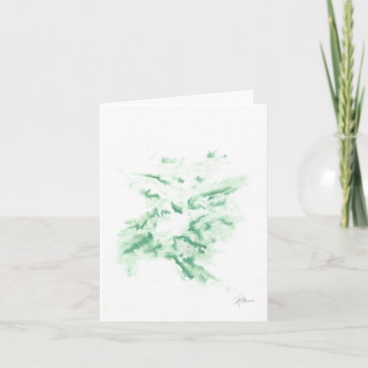 4" x 5.6インチ折り畳みノートカード – "Nube" 招待状 (正面)