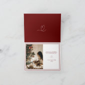 4 x 5.6インチ緊張メリークリスマスミニマリスト シーズンカード (内部)