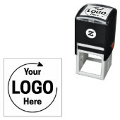 4 x 5" Extra Large Custom Company Logo  セルフインキングスタンプ (インサイチュ)