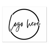 4" x 5" Extra Large Custom Company Logo Rubber Sta ラバースタンプ (インプリント)