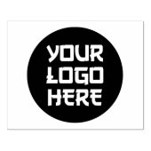 4" x 5" Extra Large | Simple Business Logo ラバースタンプ (インプリント)