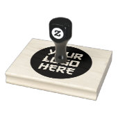 4" x 5" Extra Large | Simple Business Logo ラバースタンプ (スタンプ)