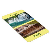 4" x 6インチクリーン/ダーティウォーターフォール食洗機マグネット マグネット (右側)