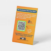 4 X 6ウィンドウの固定 台座サイン (正面)