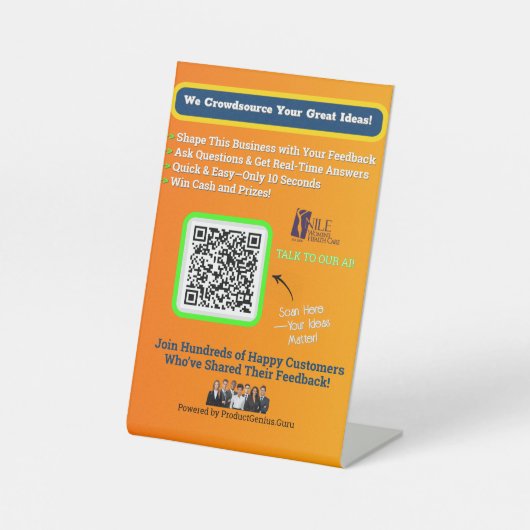 4 X 6ウィンドウの固定 台座サイン (正面)