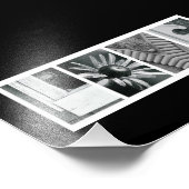 4 x 6愛(黒)アルファベットフォトレターアート フォトプリント (角)