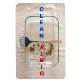 4" x 6"クリーン/ダーティベーキングパン食洗機 マグネット