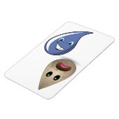 4" x 6"クリーン/ダーティ水滴なし文字 マグネット (左側)