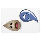 4" x 6"クリーン/ダーティ水滴なし文字 マグネット (横)