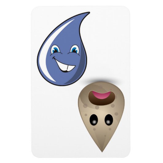 4" x 6"クリーン/ダーティ水滴なし文字 マグネット (縦)