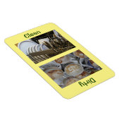 4" x 6"クリーン/ダーティ皿食洗機マグネット マグネット (右側)