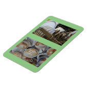 4" x 6"クリーン/汚い皿なし文字食洗機マグン マグネット (左側)