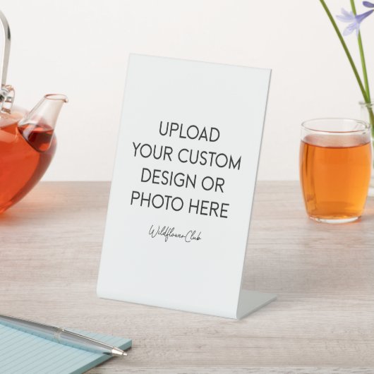 4" X 6" プラスチック台座看板 台座サイン (インサイチュ)
